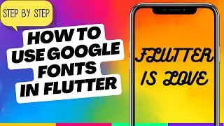 how to use google fonts in flutter