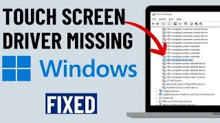 [1 Minute FIX] HID Compliant Touch Screen Driver Missing on Windows 10 or 11