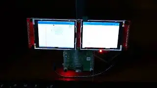 Raspberry Pi 3b+ in Dual Screen Desktop ( ili9341 TFT)