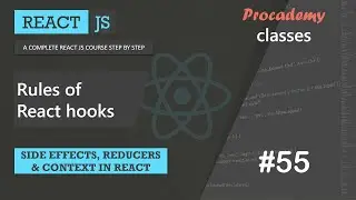 #55 Rules of React hook | Side effect, Reducer and Context | A Complete React Course