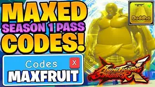 FREE MAXED SEASON 1 PASS CODES IN ANIME FIGHTING SIMULATOR X