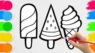 How to Draw 3 Delicious Ice Creams | Easy Step-by-Step Tutorial