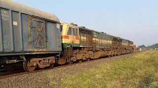 Twin WDG4 Locomotive with Malgadi | BCNHL Wagon Goods Train | Indian Railways Train Videos