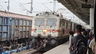 Chennai Garib Rath Express arriving Agra Cantt, Indian Railways...!!