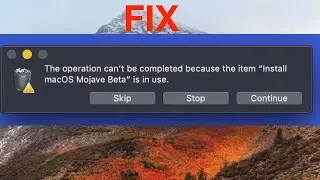 The Operation Cannot Be Completed Because One Or More Required Items Can’t Be Found On Mac Fix