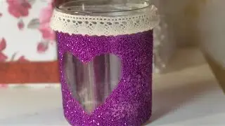 DIY jar ideas - candle-jar, money saver and pencil holder | crafts with Creative Twins