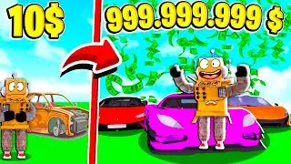ПОСТРОИЛ ФАБРИКУ МАШИН за 5 МИНУТ и СТАЛ МИЛЛИОНЕРОМ! НУБ И ПРО ВИДЕО ROBLOX Car Factory Tycoon
