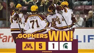 Highlights: #1 Minnesota Gopher Hockey Advances to Big Ten Championship Game