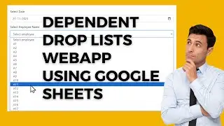 webapp google site with dependent drop list