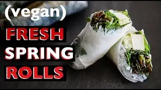 Vegan Spring Rolls Recipe | Vietnamese Thai Rice Paper Rolls + Peanut Sauce