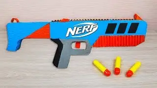 Nerf Gun from Cardboard - How to Make Nerf Cardboard Weapons
