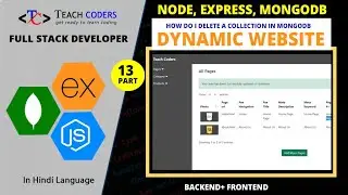 Delete data from the database || How to delete collection in MongoDB || Nodejs Dynamic Project