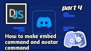 How to make embed command and avatar command using discord.js in glitch | android | discord.js v11