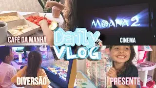 Daily vlog cinema assistindo Moana 2 Rotina da semana