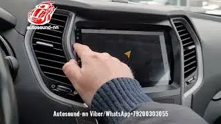 Магнитола Zhihang Hyundai Santa Fe Qled/4G/Carplay/DSP  9(8 ядер 8/128)android 12