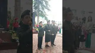 Митинг на Вечном огне. Чтецы Татульян Кирилл,Кузнецовы Дуняша и Серафим.