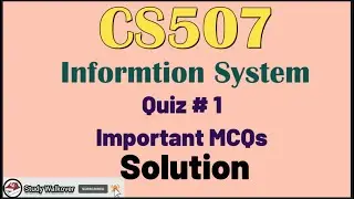 CS507 Quiz 1 important MCQs| CS507 Quiz 1| CS507 Quiz 1 Preparation|CS507 solved quiz
