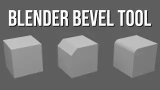 CREATE SMOOTH EDGES WITH THE BEVEL TOOL - BLENDER BEGINNER TUTORIAL