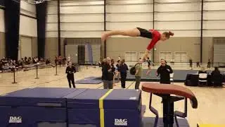 Cara Miller 1st Place Vault Region 1 2023 Wildfire Gymnast Level 7
