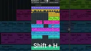 Horizontal and vertical zoom shortcuts in Cubase