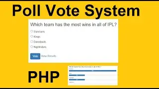 Online Poll and Voting System with PHP and MySQL - PHP Project