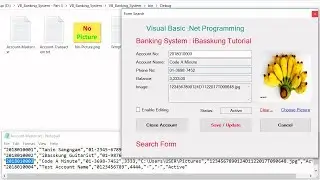 Bank Management System using VB.NET and CSV file (Part 3/3)