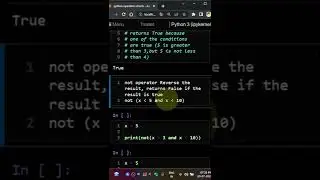 logical operator python tamil #python #shorts
