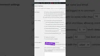 How to disable user comments in wordpress #wordpress