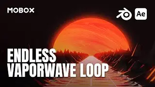 Endless Vaporwave Loop in Blender 2.9 & After Effects