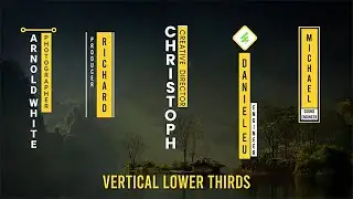 Vertical Lower Thirds ( After Effects Template )@aetemplates