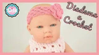 👶DIADEMA PARA BEBÉS 👶-  CROCHET -  PUNTO RED👶👶