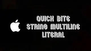 iOS Swift 4 new feature - String Multi-line Literal 