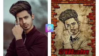 PicsArt Wall Drawing Concept | PicsArt New Style Editing Tutorial