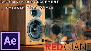 After Effects & Red Giant VFX Suite | Chromatic Displacement Speaker Bass Waves