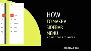 How To Make Sidebar Menu | HTML CSS JavaScript |#css #html  #sidebar #menu