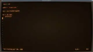 Python ASMR - Directory Listing with os.listdir - No Talking