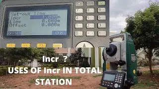 HOW TO USE INCR IN TOTAL STATION||MALAYALAM