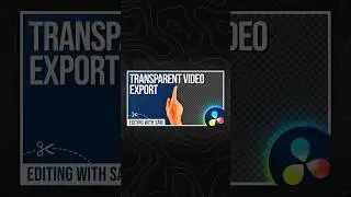 Export Videos Without Background in DaVinci Resolve (Alpha Channel) 