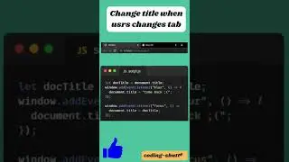 Change title when user change tab 