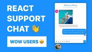 React Support Chat - Impress Users with Custom & Powerful Chat in 1 Hour (2021)