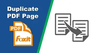 How to duplicate a pdf page in Foxit PDF Editor