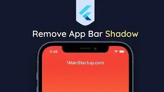 Remove App Bar Shadow In Flutter