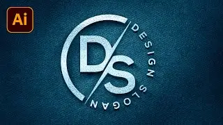 Simple circle logo design illustrator | Letter logo design | Adobe Illustrator Tutorial