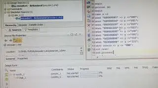 Encoder using Vivado