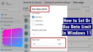 How to Set Data Limit In Windows 11