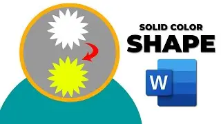How to insert solid color to shape in word