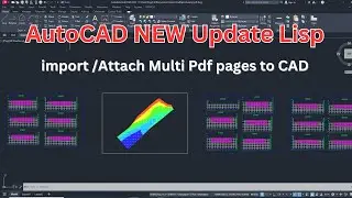 CAD Lisp Tutorial: Import/Attach Multipage PDFs Page by Page into AutoCAD - New Updated