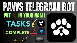 How to Put 🐾 in Your Name|Paws Telegram Bot New Task|Free & Easy Crypto