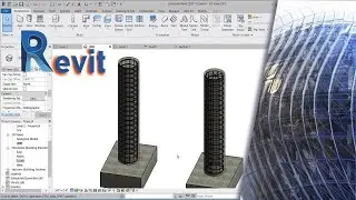 Round Column Rebar in Revit |free form rebar and manual rebar| basic to Advance Revit tutorial