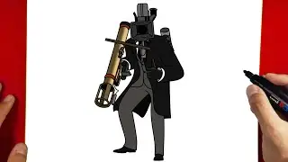 How to Draw Large Cameraman with Rocket Launcher | Skibidi Toilet 67